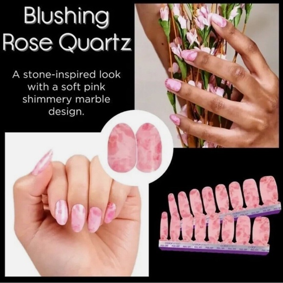 💗 Color Street “Blushing Rose Quartz” Retired NEW 2 for $9 / 3+ $3 each - Picture 3 of 4